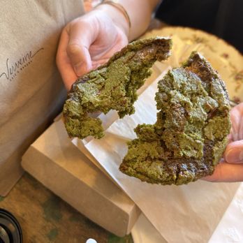 Verveine Cafe - Salted pistachio cookie... so GOOD! - Cafes Near Me - Cambridge, Massachusetts
