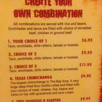 Vallarta Restaurant - There is no combo that costs $15.95, what we were charged. - Mexican Near Me - San Leandro, California Vallarta Restaurant - There is no combo that costs $15.95, what we were charged. - Mexican Near Me - San Leandro, California