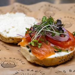 Fin’s Bagels - Fin's Bagel with Salmon
