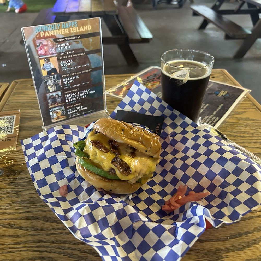 Amazing Avocado burger from Smoke & Bone BBQ Amazing Avocado burger from Smoke & Bone BBQ