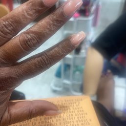 Horrible nails--IM NOT GOING BACK THERE IS NO SALVAGING THIS!! Horrible nails--IM NOT GOING BACK THERE IS NO SALVAGING THIS!!
