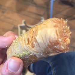 Beirut Bakery - Pistachio rolled baklava