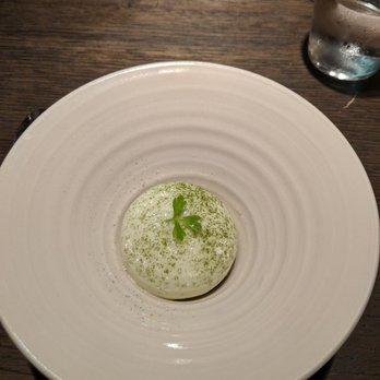 Commis - Celery foam with lime sorbet - New American Near Me - Oakland, California Commis - Celery foam with lime sorbet - New American Near Me - Oakland, California