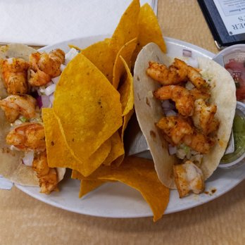 Surf Rider Bluewater - 2 shrimp tacos - Seafood Near Me - Hampton, Virginia Surf Rider Bluewater - 2 shrimp tacos - Seafood Near Me - Hampton, Virginia
