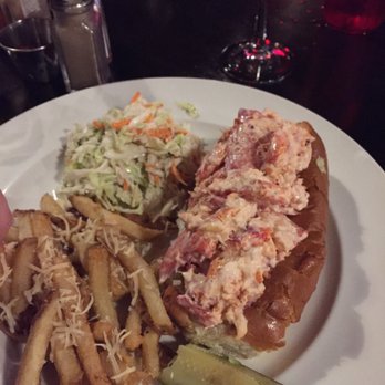 Mahoney’s on Main - Lobster roll with house made pickles... I taste cinnamon and curry in the pickles. Truffle fries are awesome - American Near Me - Bourne, Massachusetts Mahoney’s on Main - Lobster roll with house made pickles... I taste cinnamon and curry in the pickles. Truffle fries are awesome - American Near Me - Bourne, Massachusetts