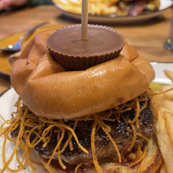 The Chocolatier - Reese's burger - New American Near Me - Hershey, Pennsylvania