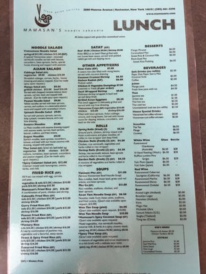 Menu photo 3 Mamasan's Noodle Caboodle Rochester, NY Menu photo 3 Mamasan's Noodle Caboodle Rochester, NY