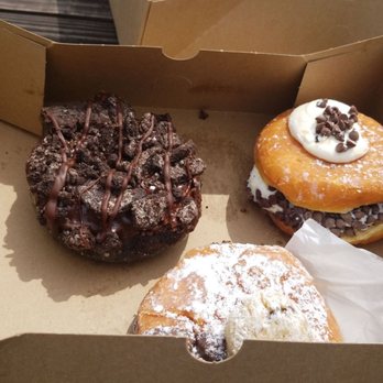 Donut Crazy - Westport - top left-Black Hawk , Bottom -Coookie dough, top right-Cookie Dough. - Donuts Near Me - Westport, Connecticut