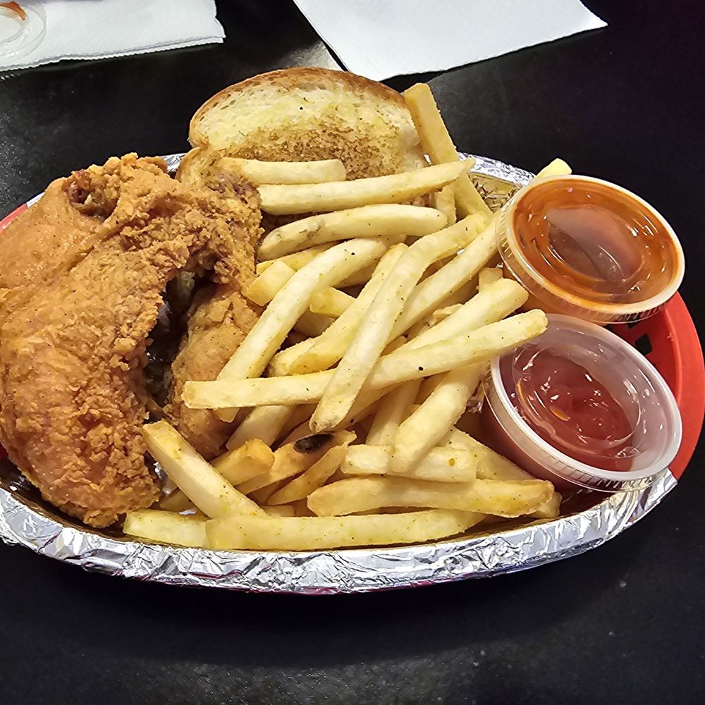 2 piece chicken w/fries 2 piece chicken w/fries