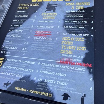 Cowboy Coffee - Menu - Coffee & Tea Near Me - Sunnyvale, California Cowboy Coffee - Menu - Coffee & Tea Near Me - Sunnyvale, California