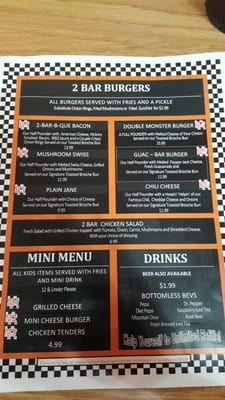Menu photo 4 2 Bar 3 Flagstaff, AZ