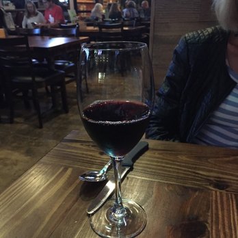 Hughie's - Seems like they short pour their wine here... According to our sever this is their normal pour. - Vietnamese Near Me - Houston, Texas Hughie's - Seems like they short pour their wine here... According to our sever this is their normal pour. - Vietnamese Near Me - Houston, Texas
