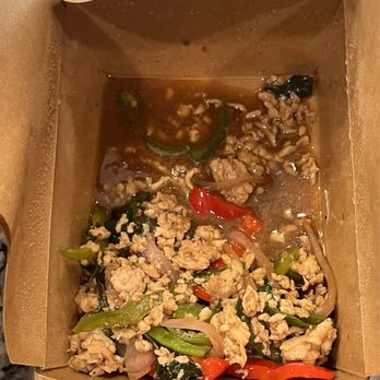MaDee Thai Kitchen - Ground Chicken & Basil Ka Pao - Thai Near Me - Costa Mesa, California