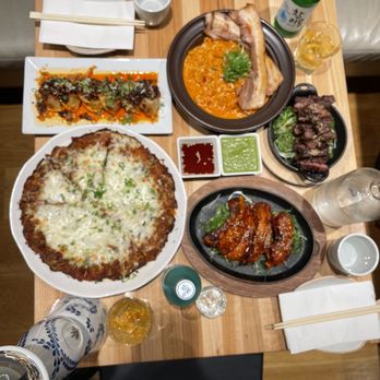 Plan B - Kimchi cheese pancake, chili oil dumplings - Lounges Near Me - New York, New York Plan B - Kimchi cheese pancake, chili oil dumplings - Lounges Near Me - New York, New York