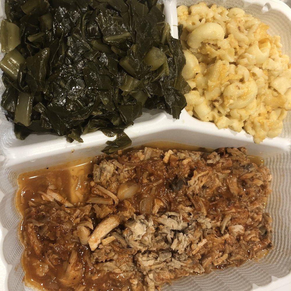 Mitchell's Soul Food - a meal in a styrofoam container - Southern Near Me - Brooklyn, New York