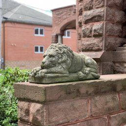 Detail of front entrance.
