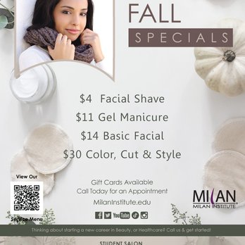 Milan Institute - t's time for Fall Specials! Visit your student salon, valid from 9/1/23 - 11/30/23.
#MilanInstitute - Adult Education Near Me - Amarillo, Texas Milan Institute - t's time for Fall Specials! Visit your student salon, valid from 9/1/23 - 11/30/23.
#MilanInstitute - Adult Education Near Me - Amarillo, Texas