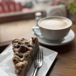 Coffee Girl - Lemon Poppy Bread Pudding & Latte