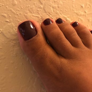 Lavish Nail Bar - Matte and gloss design with reddish purple (DND) - Nail Salons Near Me - Miramar, Florida Lavish Nail Bar - Matte and gloss design with reddish purple (DND) - Nail Salons Near Me - Miramar, Florida
