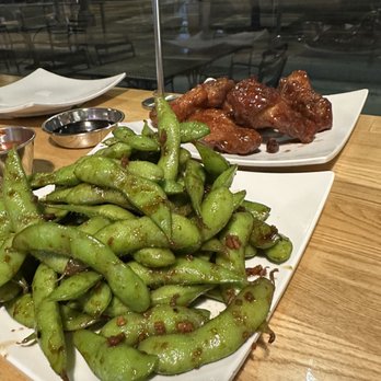 Roll Call - Garlic Edamame and Tonkatsu Chicken Wings -6pcs- - Sushi Bars Near Me - Los Angeles, California Roll Call - Garlic Edamame and Tonkatsu Chicken Wings -6pcs- - Sushi Bars Near Me - Los Angeles, California
