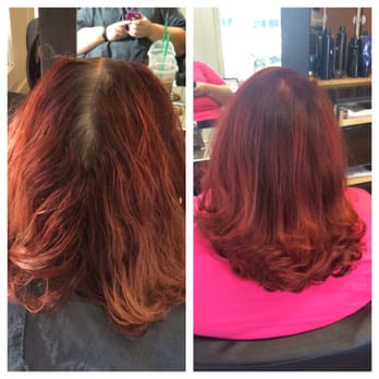 Before And After Root Touch Up And Toner Hair By Tiara Michelle