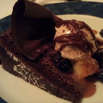 Oceanique - Day & Night Cake (chocolate cake w/ chocolate mousse, whipped cream chantilly, & chestnut ice cream) - French Near Me - Evanston, Illinois