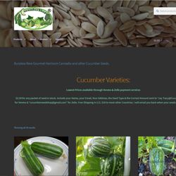 Cucumber Shop Website