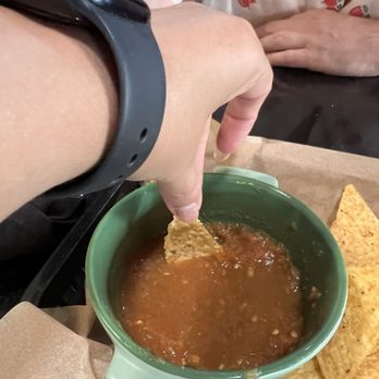 Del Cielo Tamales - Very little salsa  - Chips and Salsa - Mexican Near Me - Tucson, Arizona