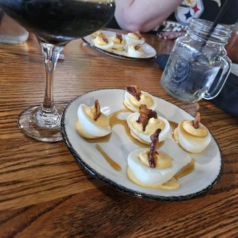 Grateful Goat Brewing & Provisions - Espresso martini and bourbon bacon deviled eggs - American Near Me - Camp Hill, Pennsylvania Grateful Goat Brewing & Provisions - Espresso martini and bourbon bacon deviled eggs - American Near Me - Camp Hill, Pennsylvania