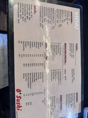 Menu photo 4 O’ Sushi Rosemead, CA