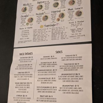 Michi Ramen - Menu - Ramen Near Me - Austin, Texas