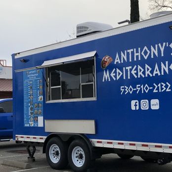 Anthony's Mediterranean Cuisine - a blue food truck - Food Trucks Near Me Anthony's Mediterranean Cuisine - a blue food truck - Food Trucks Near Me