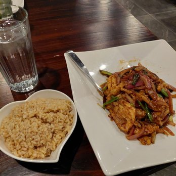 Sakana Asian Bistro - Black pepper chicken and brown rice. Best I've ever had! - Sushi Bars Near Me - Cheshire, Connecticut Sakana Asian Bistro - Black pepper chicken and brown rice. Best I've ever had! - Sushi Bars Near Me - Cheshire, Connecticut