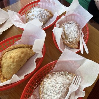 Tango's Subs and Empanadas - Three dessert empanadas (GUAVA, VERY BERRY, and MANGO) and one EL PUERCO - Argentine Near Me - Boise, Idaho