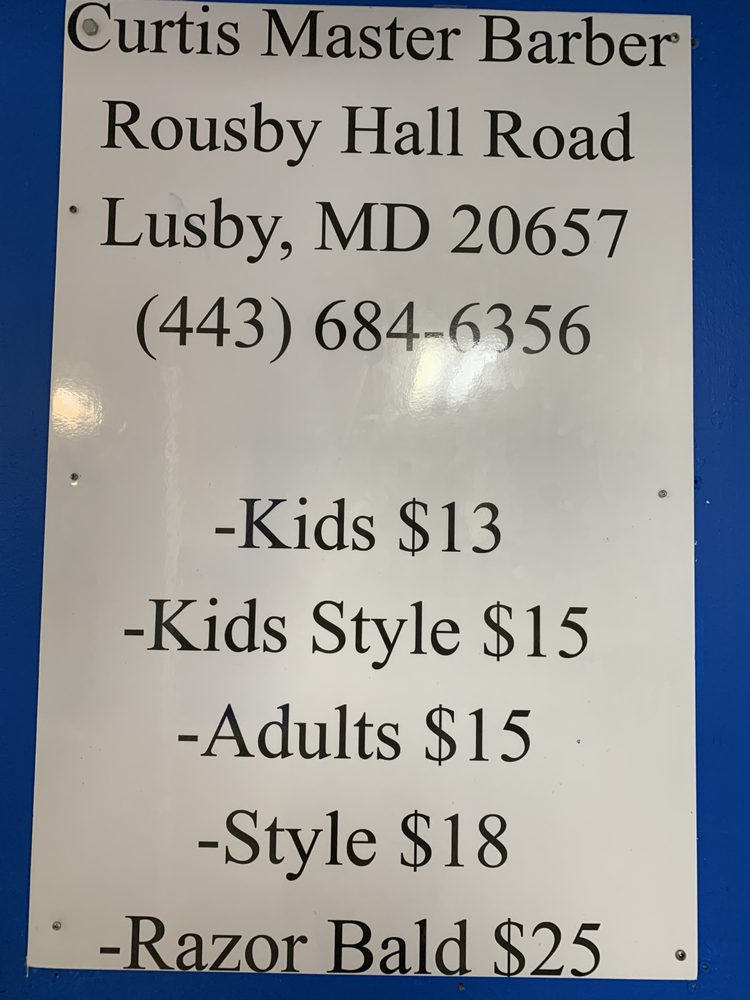 CURTIS BARBER SHOP Updated June 2024 12040 Rousby Hall Rd, Lusby