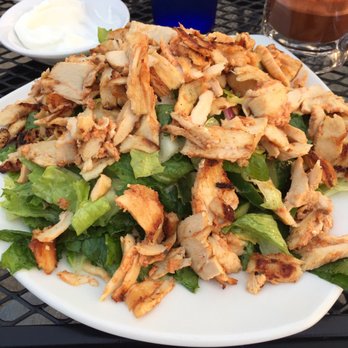 Boukie's Grill - Fattoush Salad with Chicken Shawarma - Mediterranean Near Me - Royal Oak, Michigan Boukie's Grill - Fattoush Salad with Chicken Shawarma - Mediterranean Near Me - Royal Oak, Michigan