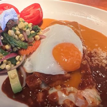 Rutherford Grill - Butternut squash enchiladas with sunny side up egg. - American Near Me - Rutherford, California