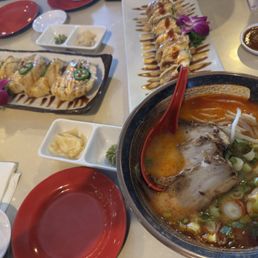 MGM Roll, Rattlesnake Roll and Spicy Tonkotsu