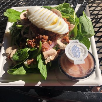 The Brown Bag Bistro - Spinach salad. Good but the plate was too small- made it tough to eat. - Sandwiches Near Me - Alton, Illinois