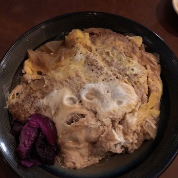 Fuji Sushi - Pork katsu-don. Great flavors, but wished they kept the katsu crispy. - Sushi Bars Near Me - Seattle, Washington Fuji Sushi - Pork katsu-don. Great flavors, but wished they kept the katsu crispy. - Sushi Bars Near Me - Seattle, Washington