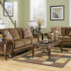 Furniture World - Montgomery Mocha Sofa & Loveseat By Ashley Furniture Sale Price: $899.99