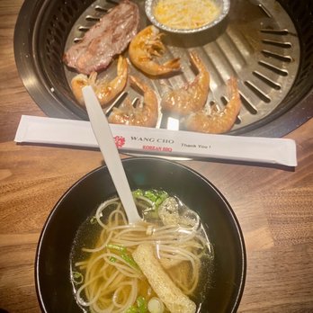 Wang Cho Korean BBQ - Wang Cho Steak / cheese corn / garlic butter shrimp / noodle soup - Korean Near Me - Riverside, California Wang Cho Korean BBQ - Wang Cho Steak / cheese corn / garlic butter shrimp / noodle soup - Korean Near Me - Riverside, California