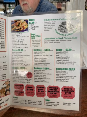 Menu photo 2 De La o Restaurant & Bar Mendota, IL