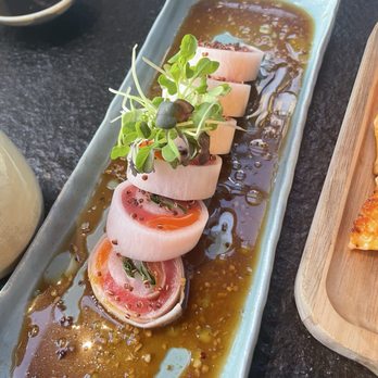 Cyan Izakaya - Truffle Rainbow Naruto Roll - Sushi Bars Near Me - Queens, New York Cyan Izakaya - Truffle Rainbow Naruto Roll - Sushi Bars Near Me - Queens, New York