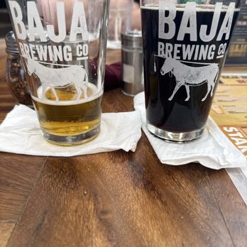 Baja Brewing Company - Cabotella (L, exactly like Fat Tire) and Escorpión Negro (R). Delicious!!! - American Near Me - Cabo San Lucas, BCS Baja Brewing Company - Cabotella (L, exactly like Fat Tire) and Escorpión Negro (R). Delicious!!! - American Near Me - Cabo San Lucas, BCS