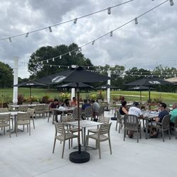 Big Oyster Brewery - Outside patio eating by golf course. Please read my review. Food was not good. Ensuring customer satisfaction is important!