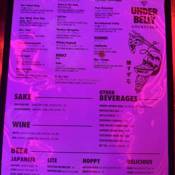 Underbelly - Lé meñu 2 - Bars Near Me - San Diego, California Underbelly - Lé meñu 2 - Bars Near Me - San Diego, California
