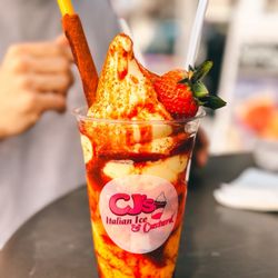 CJ’s Italian Ice & Custard - Mangonada