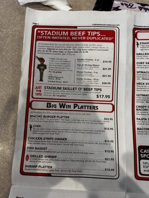 Menu photo 1 Stadium Sports Grill Spearfish, SD