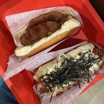 Japadog - Kurobuta Croquette and Kurobuta Terimayo - Japanese Near Me - Vancouver, British Columbia